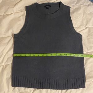 Splendid brand sweater vest-smoky blue